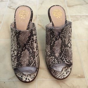 Vince Camuto Animal print mules